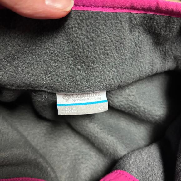 Columbia Women’s Fleece Pink & Gray Jacket - XL - Picture 5 of 8